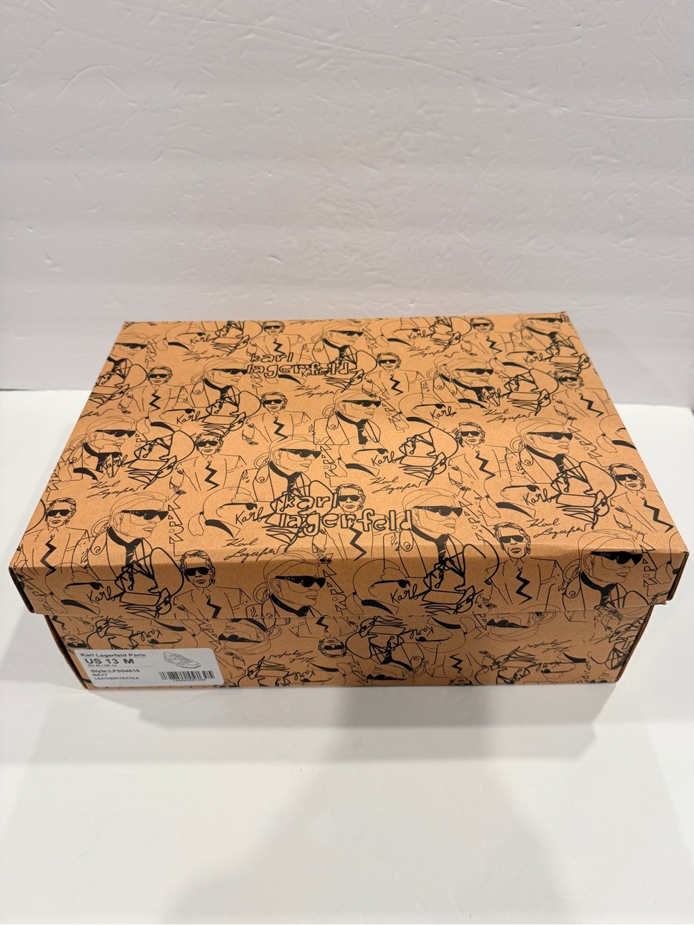 🆕 Karl Lagerfeld Collector Art Empty Shoe Box | Large Designer Storage 13.5”